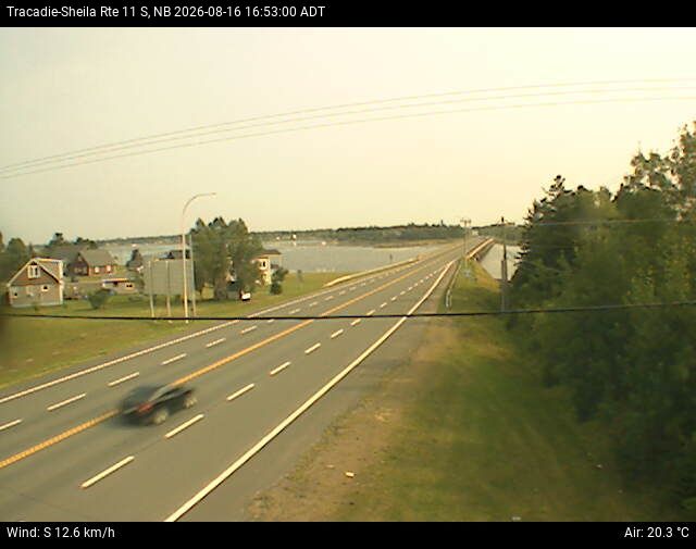 Web Cam image of Tracadie-Sheila (NB Highway 11)