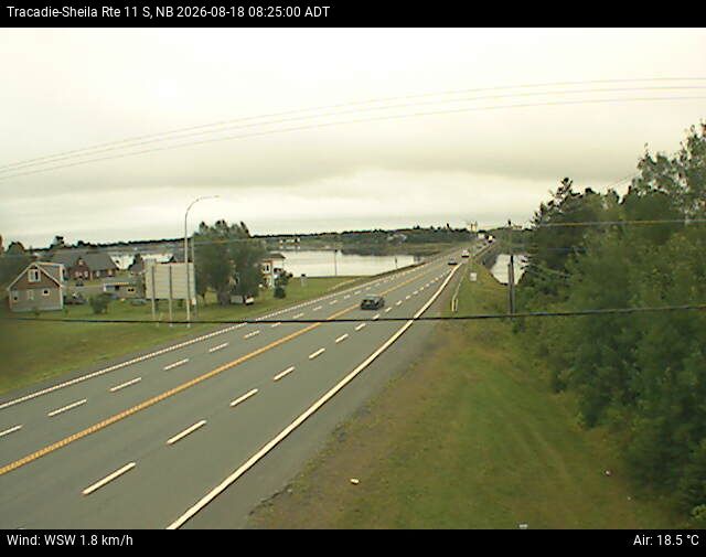 Web Cam image of Tracadie-Sheila (NB Highway 11)
