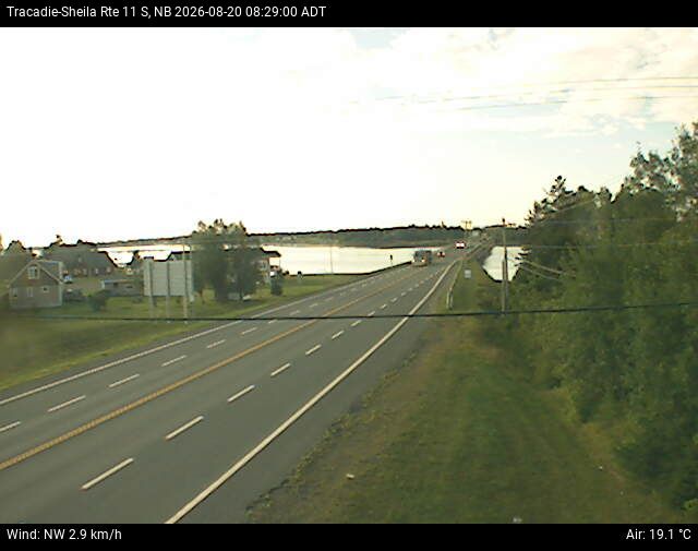 Web Cam image of Tracadie-Sheila (NB Highway 11)