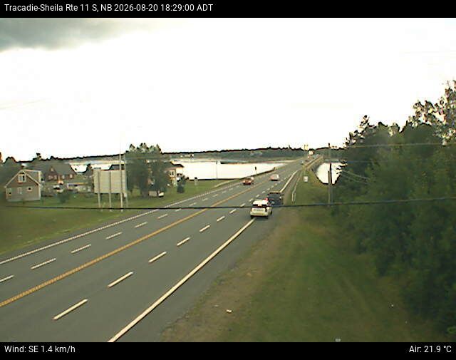 Web Cam image of Tracadie-Sheila (NB Highway 11)