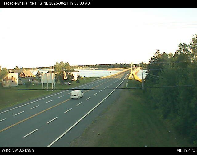 Web Cam image of Tracadie-Sheila (NB Highway 11)
