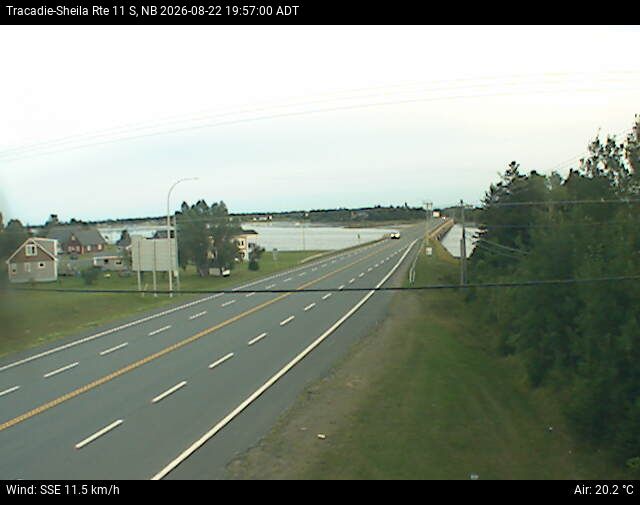 Web Cam image of Tracadie-Sheila (NB Highway 11)
