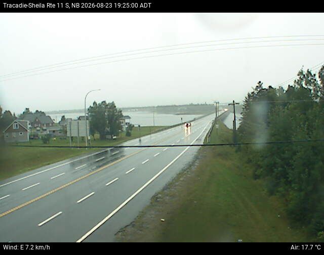 Web Cam image of Tracadie-Sheila (NB Highway 11)