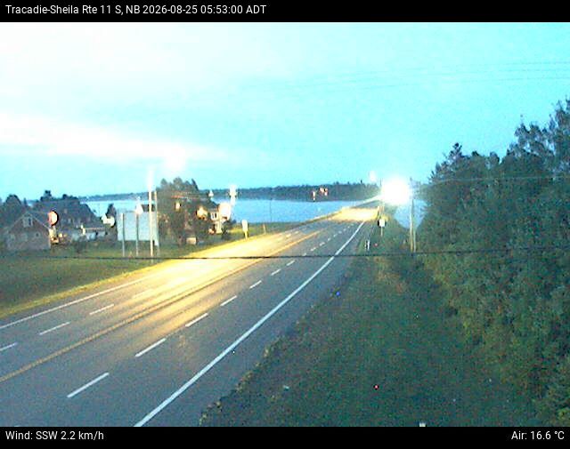 Web Cam image of Tracadie-Sheila (NB Highway 11)