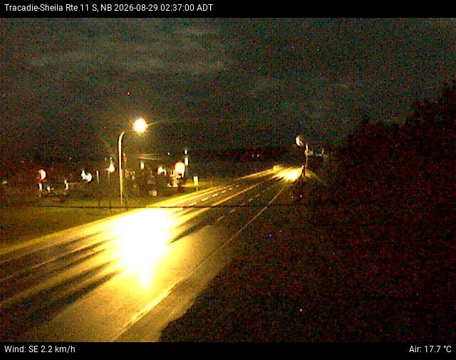 Web Cam image of Tracadie-Sheila (NB Highway 11)