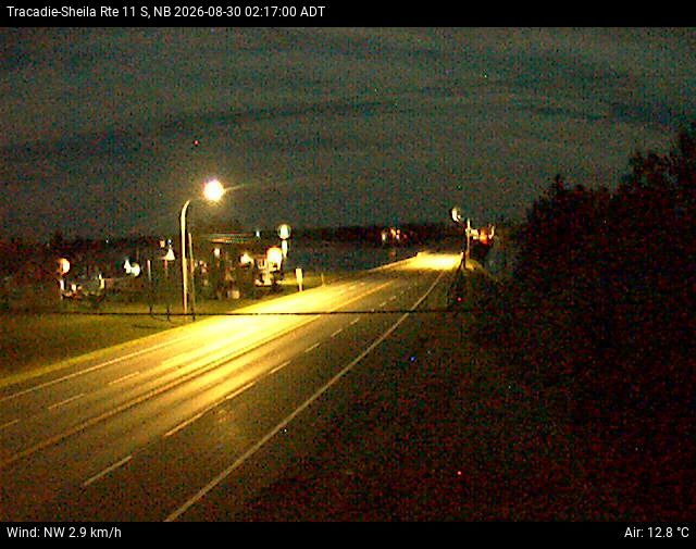 Web Cam image of Tracadie-Sheila (NB Highway 11)