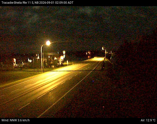 Web Cam image of Tracadie-Sheila (NB Highway 11)