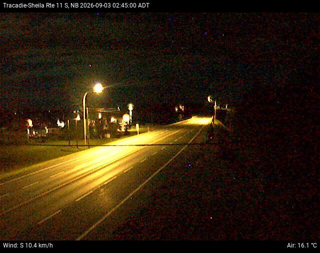 Web Cam image of Tracadie-Sheila (NB Highway 11)