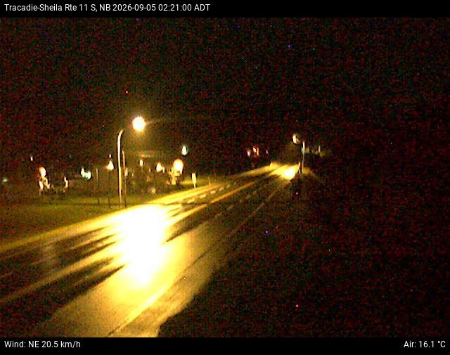 Web Cam image of Tracadie-Sheila (NB Highway 11)