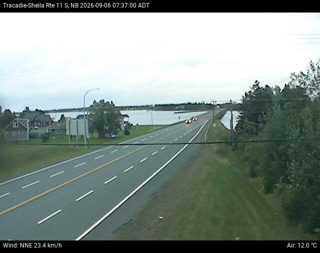 Web Cam image of Tracadie-Sheila (NB Highway 11)