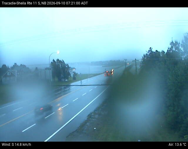 Web Cam image of Tracadie-Sheila (NB Highway 11)