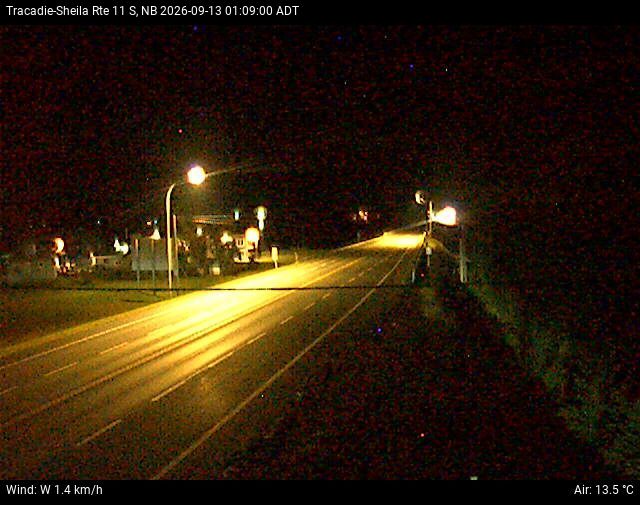 Web Cam image of Tracadie-Sheila (NB Highway 11)