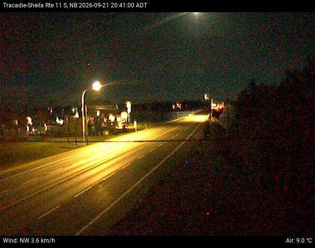 Web Cam image of Tracadie-Sheila (NB Highway 11)