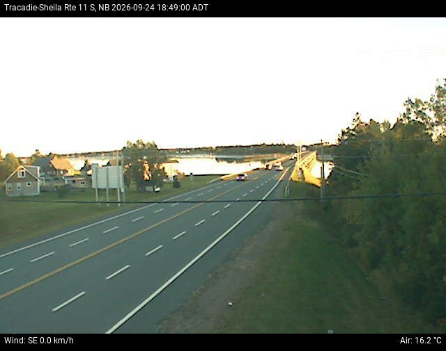 Web Cam image of Tracadie-Sheila (NB Highway 11)