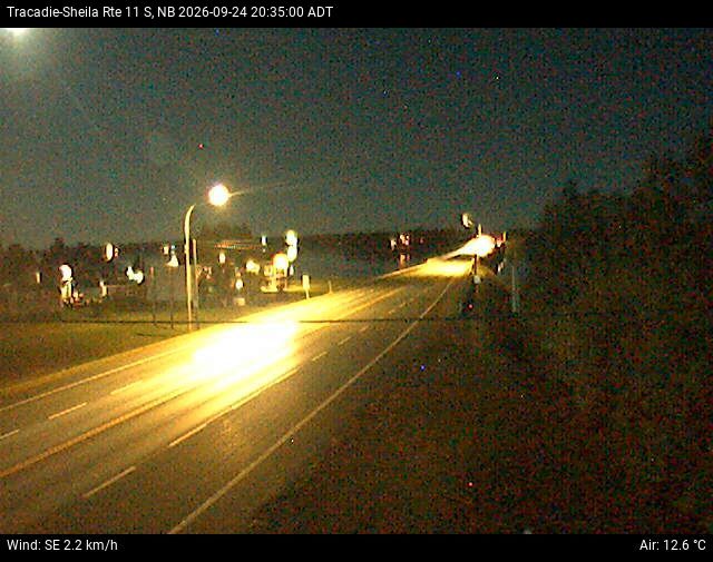 Web Cam image of Tracadie-Sheila (NB Highway 11)