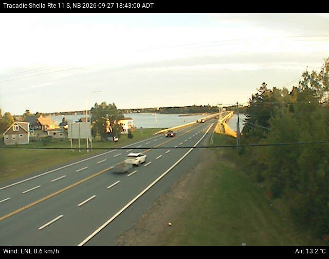 Web Cam image of Tracadie-Sheila (NB Highway 11)
