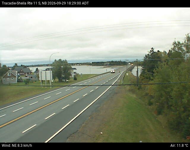 Web Cam image of Tracadie-Sheila (NB Highway 11)