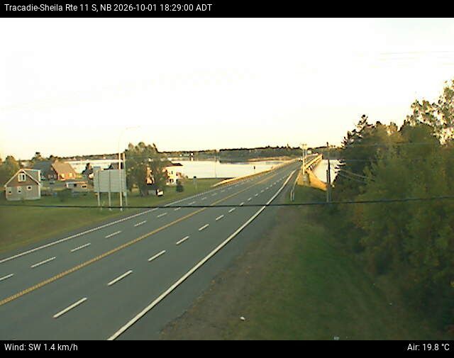 Web Cam image of Tracadie-Sheila (NB Highway 11)