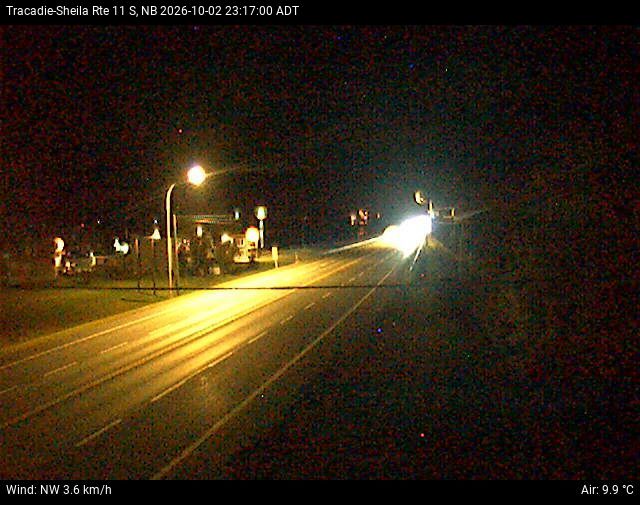 Web Cam image of Tracadie-Sheila (NB Highway 11)