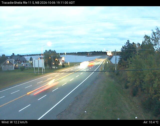 Web Cam image of Tracadie-Sheila (NB Highway 11)