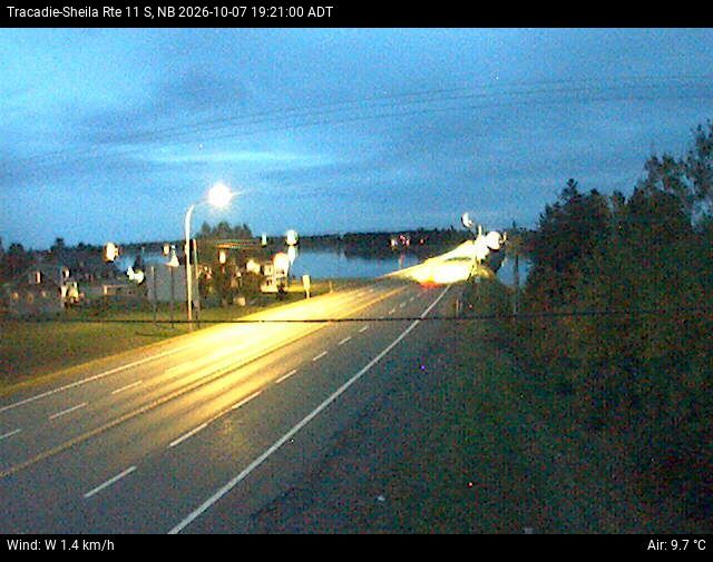 Web Cam image of Tracadie-Sheila (NB Highway 11)