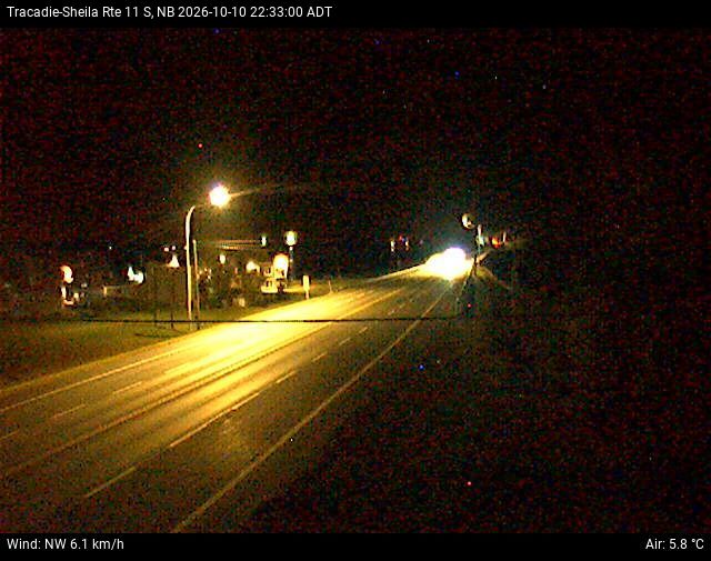 Web Cam image of Tracadie-Sheila (NB Highway 11)