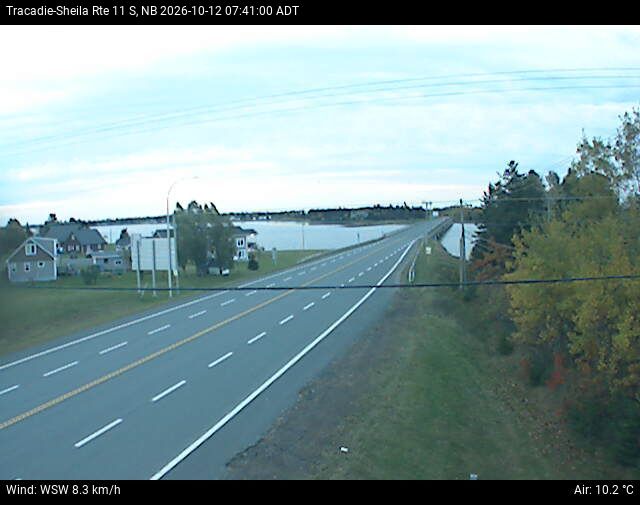 Web Cam image of Tracadie-Sheila (NB Highway 11)