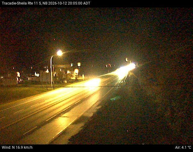 Web Cam image of Tracadie-Sheila (NB Highway 11)