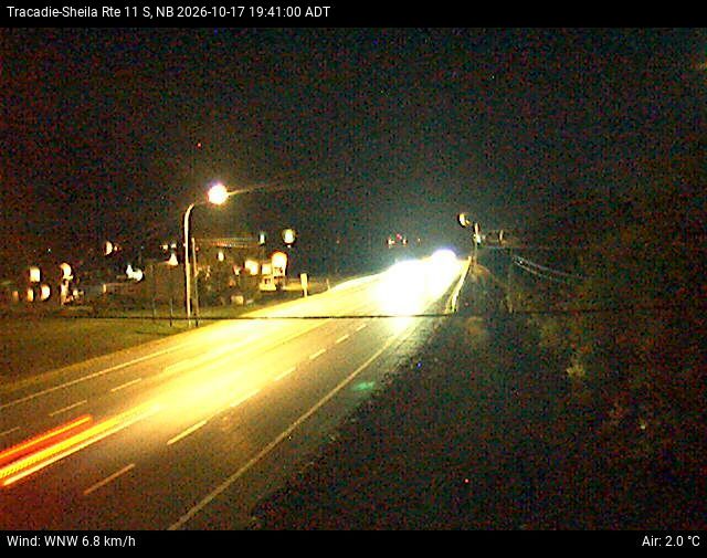 Web Cam image of Tracadie-Sheila (NB Highway 11)