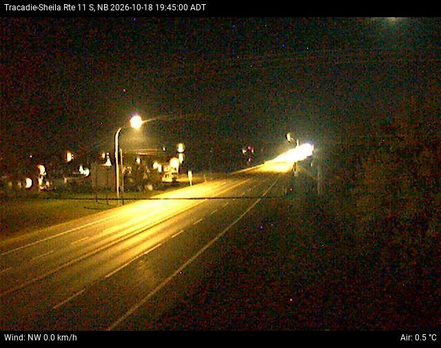 Web Cam image of Tracadie-Sheila (NB Highway 11)