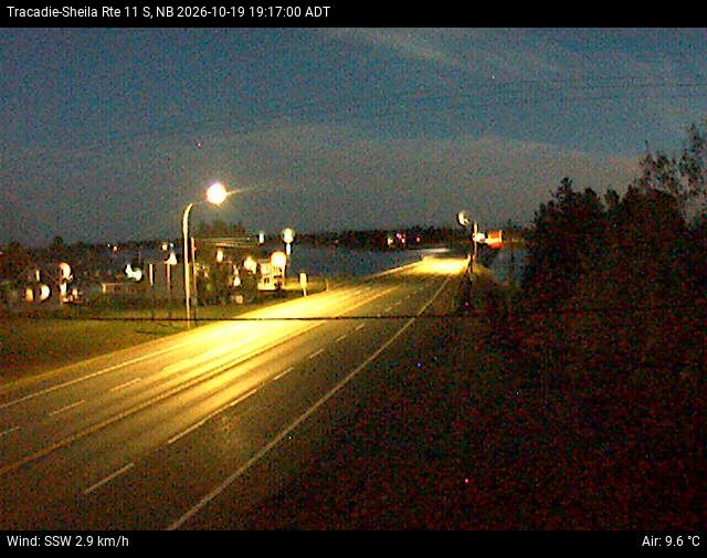 Web Cam image of Tracadie-Sheila (NB Highway 11)