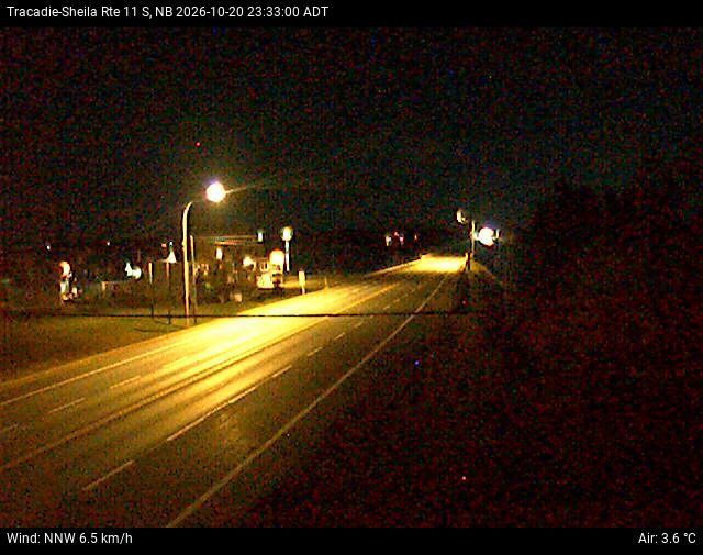 Web Cam image of Tracadie-Sheila (NB Highway 11)