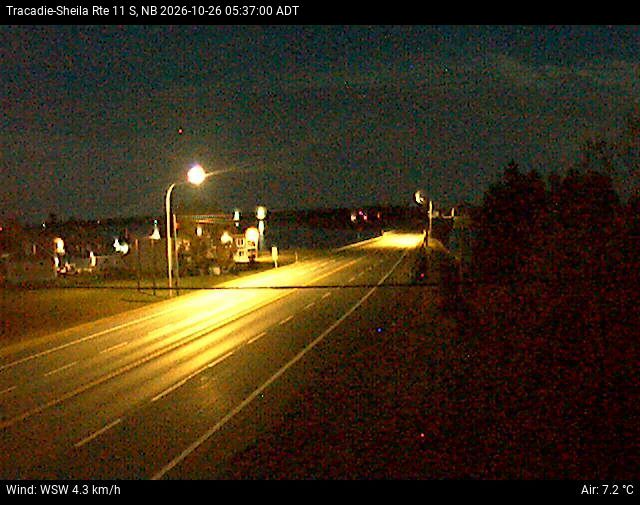 Web Cam image of Tracadie-Sheila (NB Highway 11)