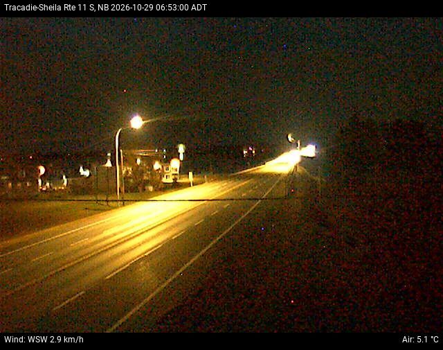 Web Cam image of Tracadie-Sheila (NB Highway 11)