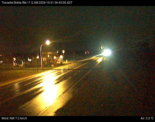 Web Cam image of Tracadie-Sheila (NB Highway 11)