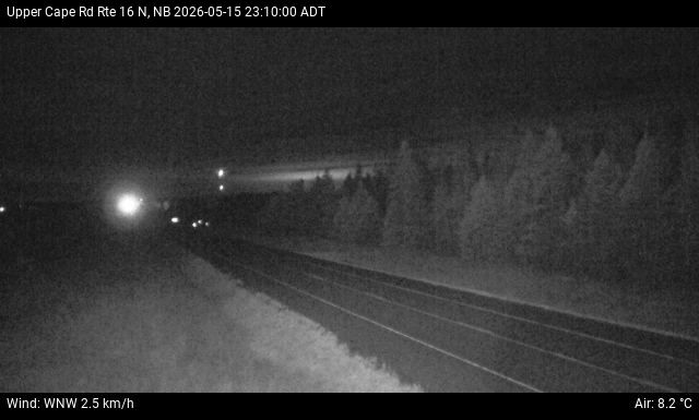 Web Cam image of Upper Cape Road (NB Highway 16)