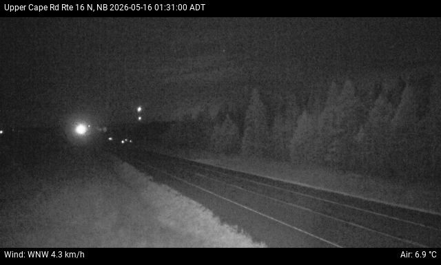 Web Cam image of Upper Cape Road (NB Highway 16)
