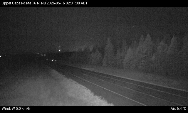Web Cam image of Upper Cape Road (NB Highway 16)