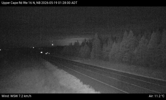 Web Cam image of Upper Cape Road (NB Highway 16)