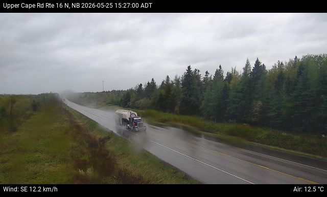 Web Cam image of Upper Cape Road (NB Highway 16)