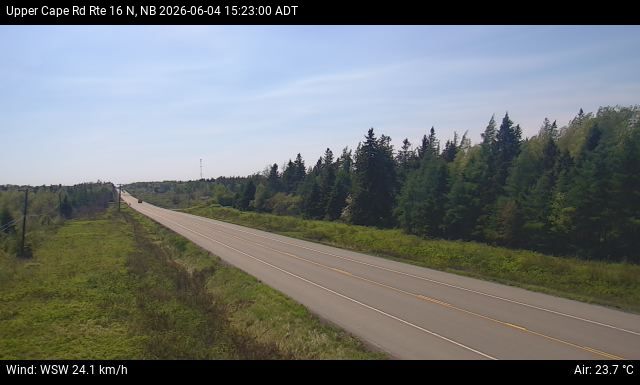 Web Cam image of Upper Cape Road (NB Highway 16)