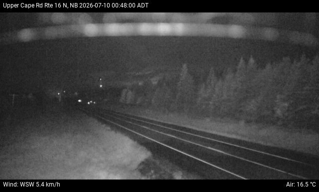 Web Cam image of Upper Cape Road (NB Highway 16)