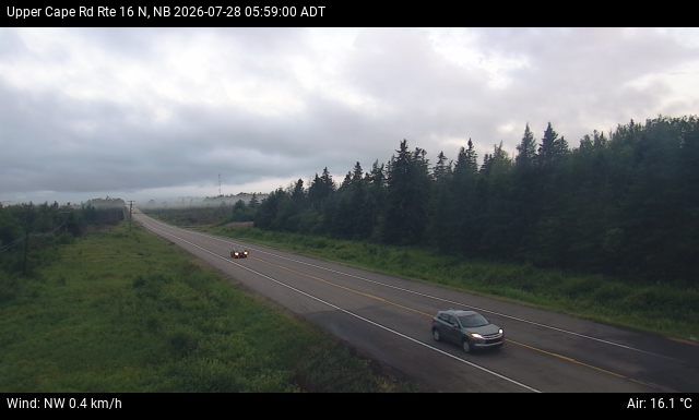 Web Cam image of Upper Cape Road (NB Highway 16)