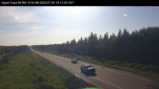 Web Cam image of Upper Cape Road (NB Highway 16)