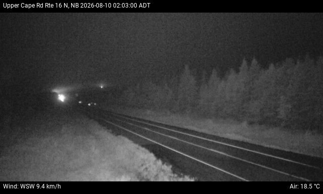 Web Cam image of Upper Cape Road (NB Highway 16)