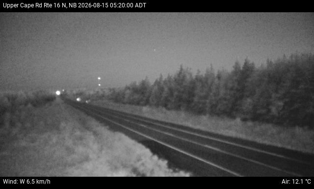 Web Cam image of Upper Cape Road (NB Highway 16)