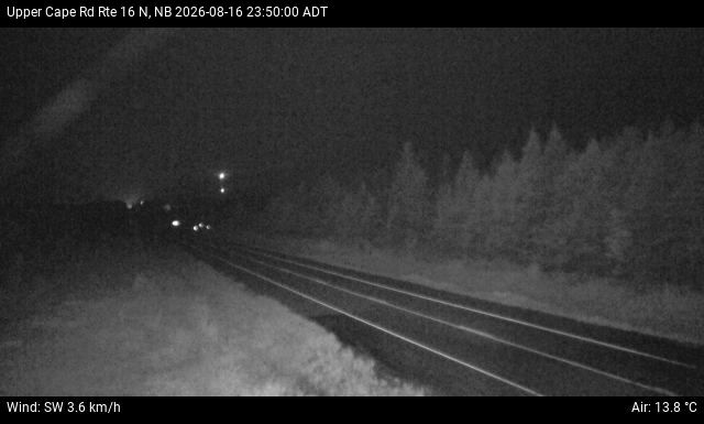 Web Cam image of Upper Cape Road (NB Highway 16)