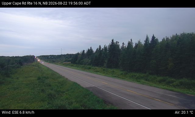 Web Cam image of Upper Cape Road (NB Highway 16)