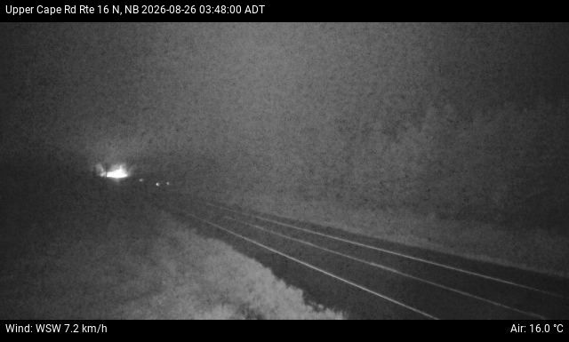 Web Cam image of Upper Cape Road (NB Highway 16)