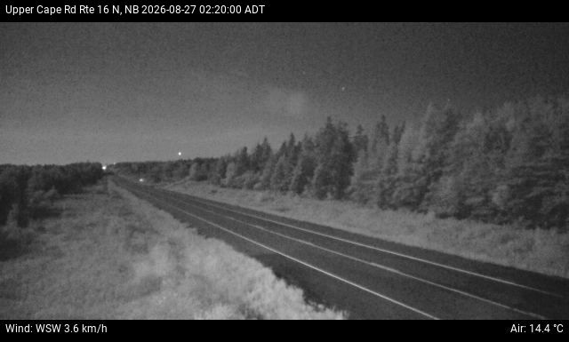 Web Cam image of Upper Cape Road (NB Highway 16)